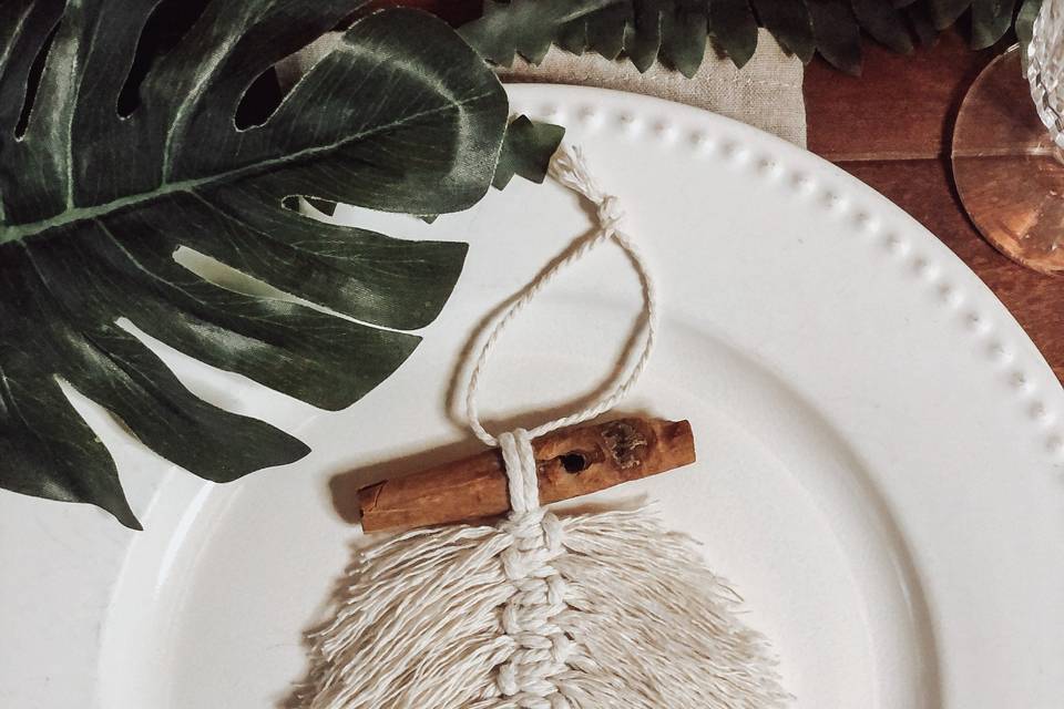 Tiny Macrame Wedding Favors