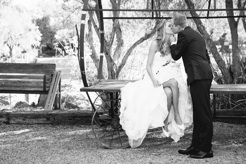 Couple portrait in black and white