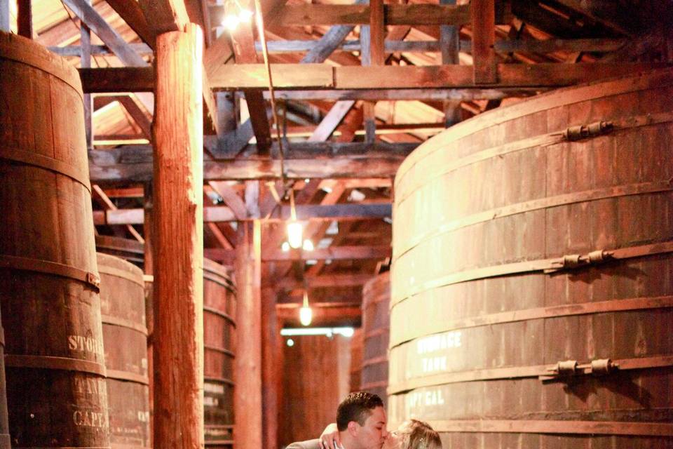 The barrel room