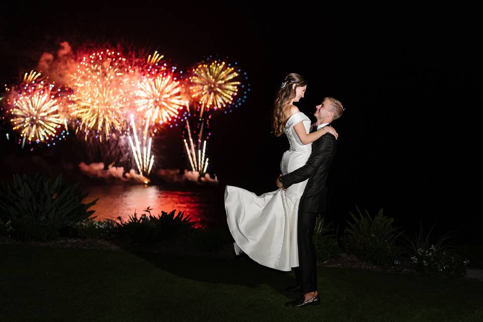 Ritz Carlton Firework Newlywed