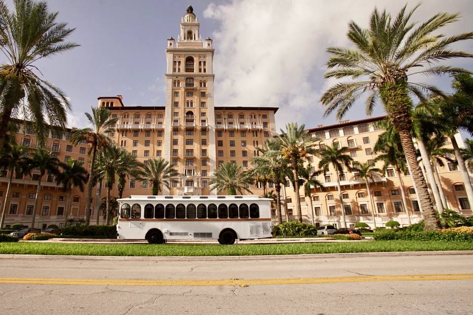 Miami White Trolley