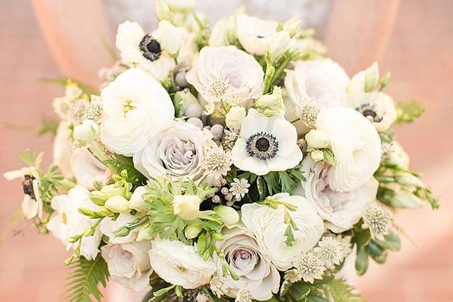 Vintage whites and lavenders