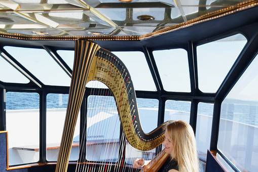 Playing onboard one of Waterway's Cruises Boats