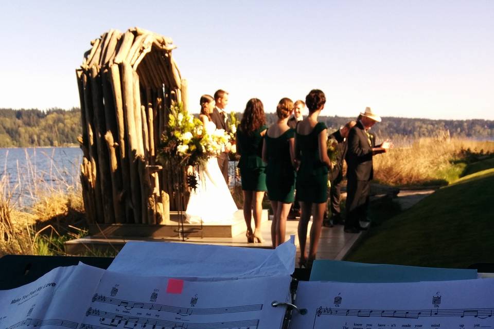Wedding at The Edgewater House, Olalla, WA