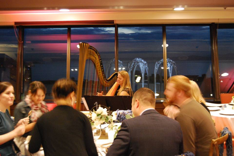 Dinner at Skyline level of Space Needle, 2015