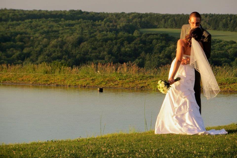 Gorgeous view from this country wedding.