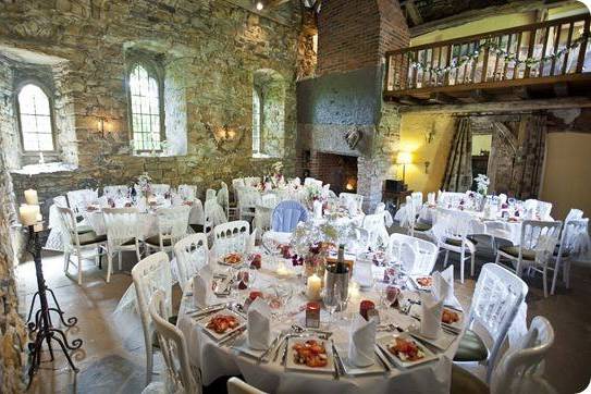 Wedding breakfast in the hall