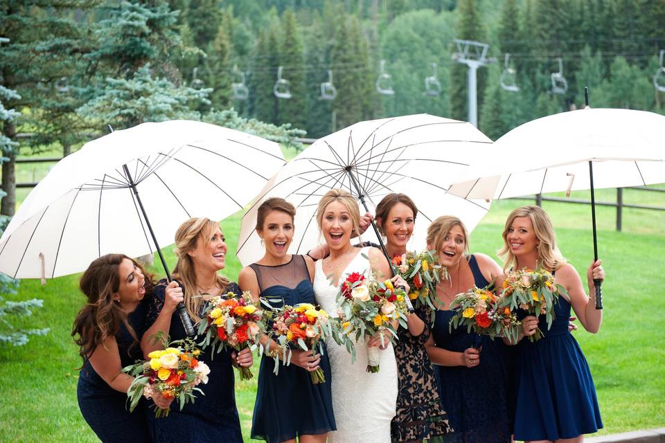 Umbrellas & Bridesmaids, Vail