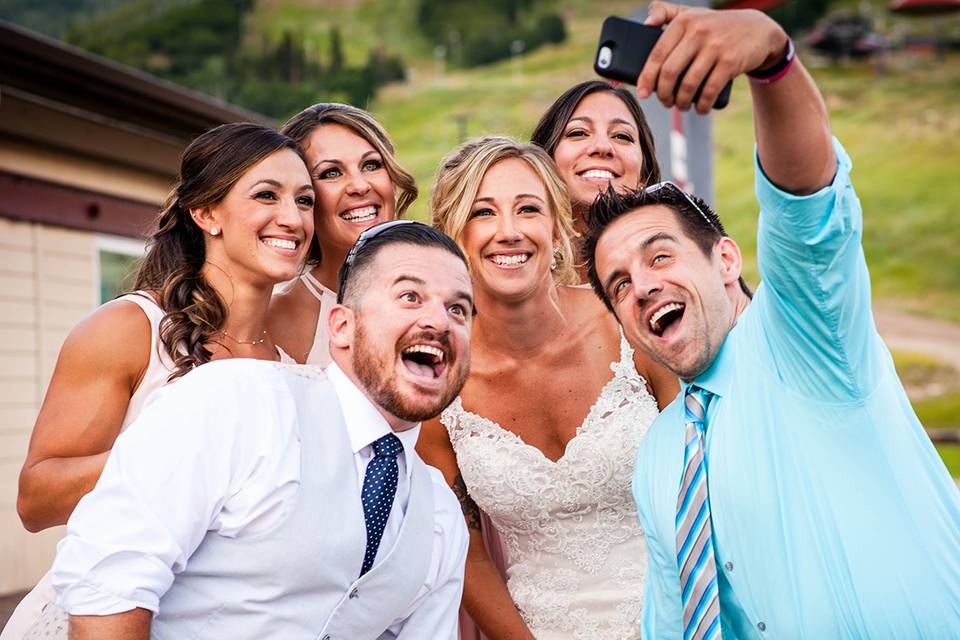 Wedding selfie in steamboat