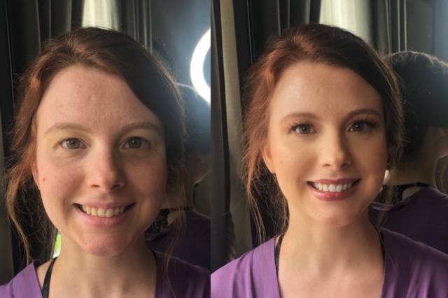 Bridesmaid airbrush makeup