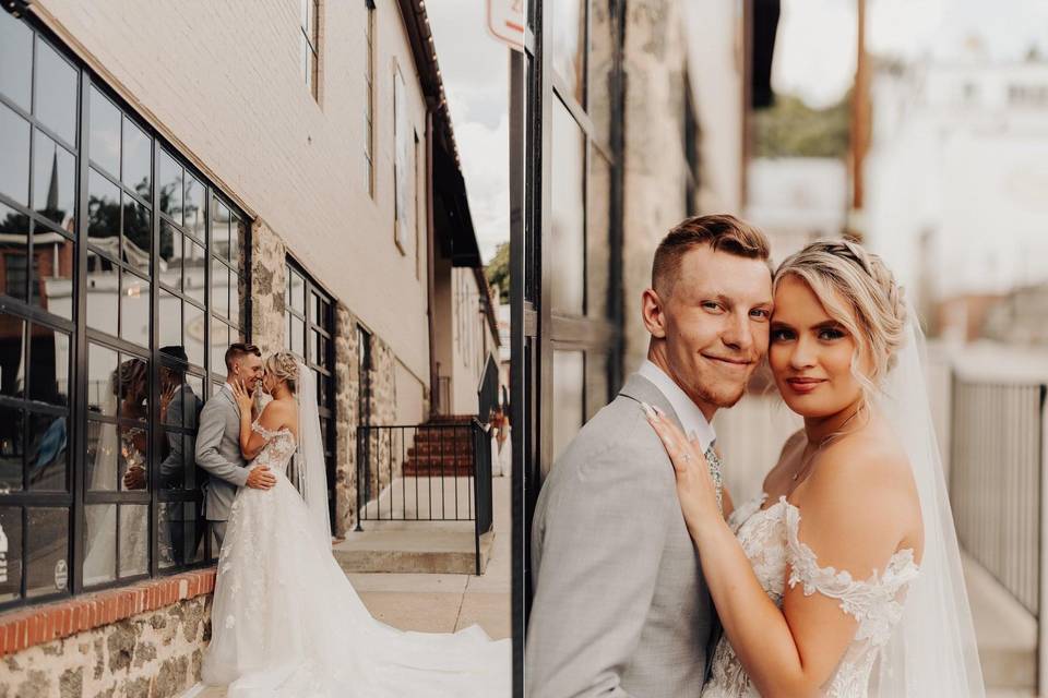 Bride and groom portraits