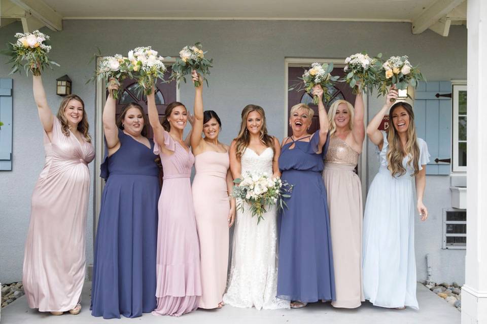 Bridal party of 8