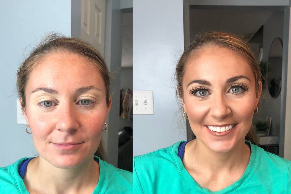 Full face Airbrush application