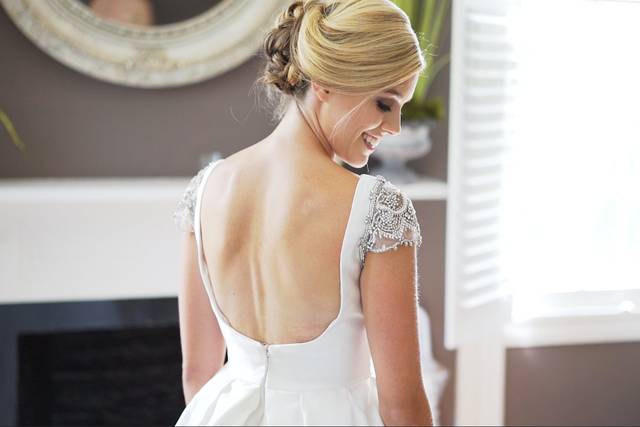 Bride getting ready