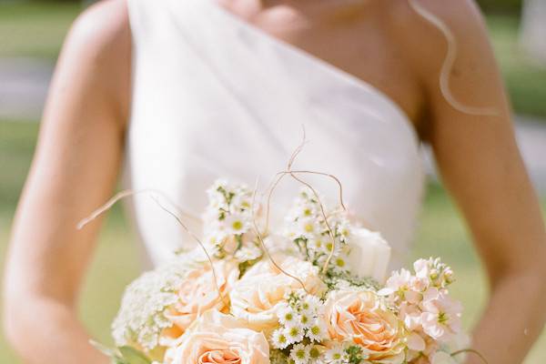 Bride with bouquet