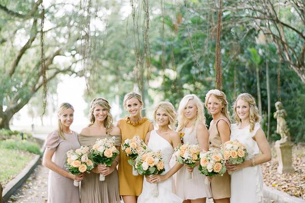 Bride with bouquet