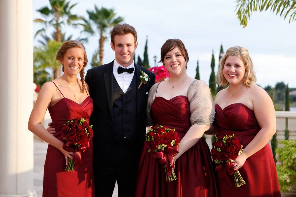 Groom & Bridesmaids Lake Club