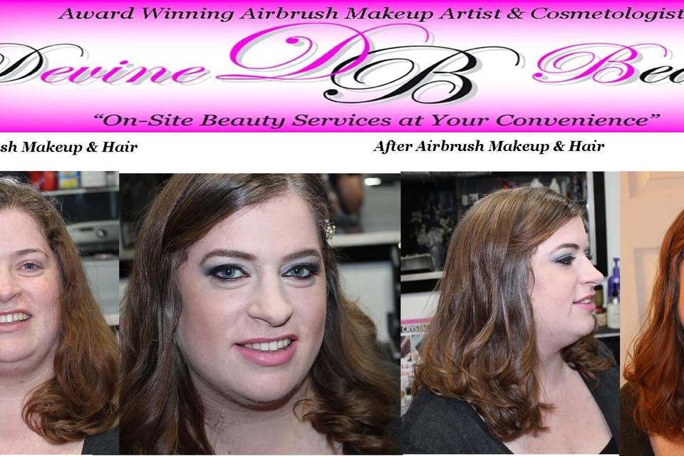 Award Winning Airbrush Makeup Artist & Hair Stylist ~ Devine Beauty LLC ~