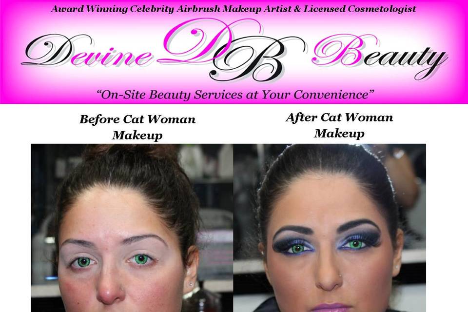 Award Winning Airbrush Makeup Artist & Hair Stylist ~ Devine Beauty LLC ~