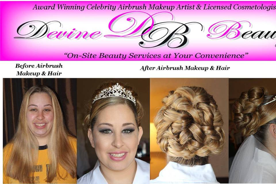 Award Winning Airbrush Makeup Artist & Hair Stylist ~ Devine Beauty LLC ~