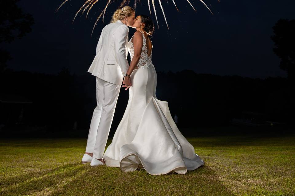 A Kiss that brings fireworks