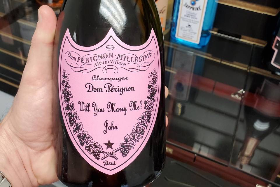 Dom Perignon w/Custom Label