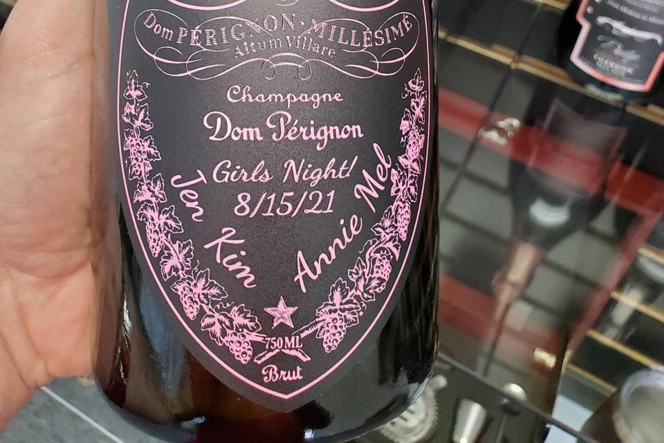Dom Perignon w/Custom Label