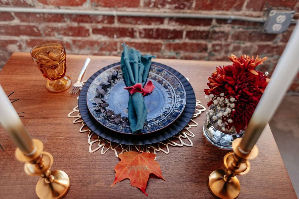 Fall tablescape