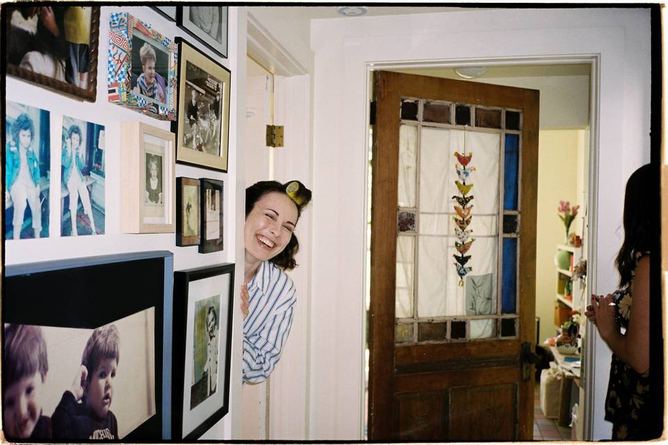 Bride in the doorway