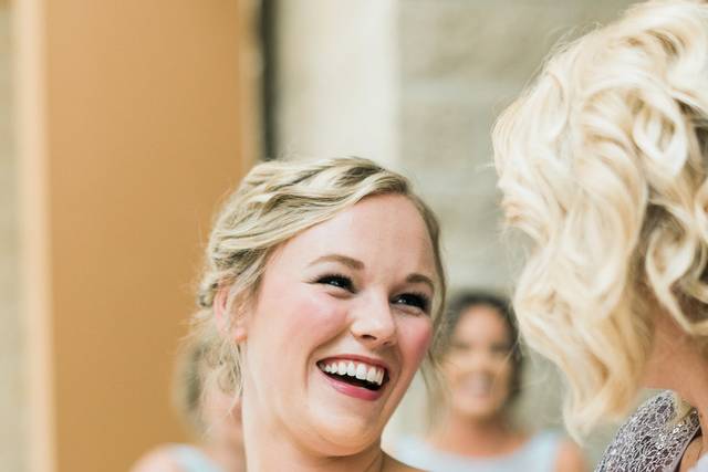 Laughing bride