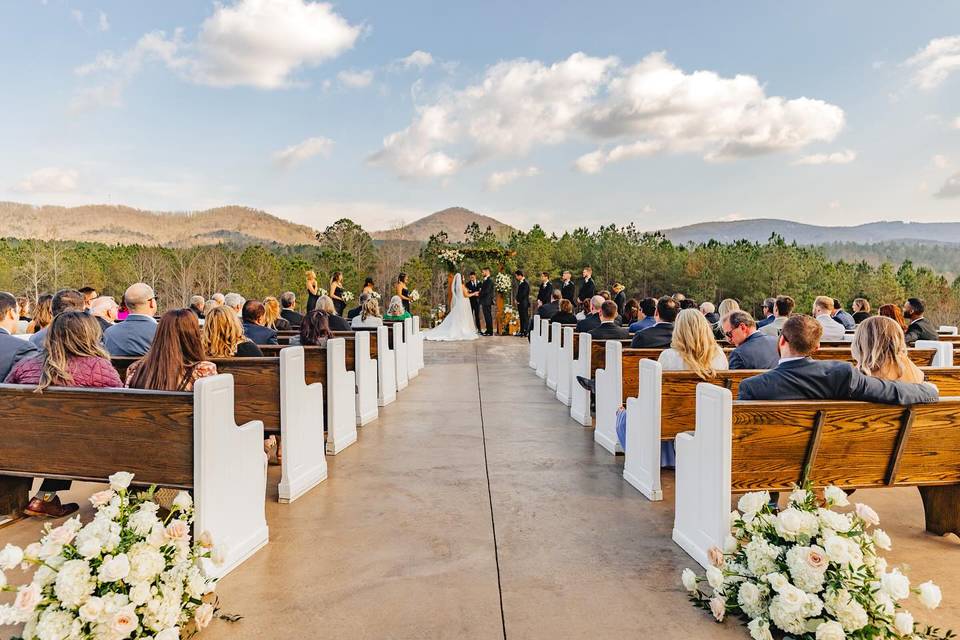 Outdoor ceremony site