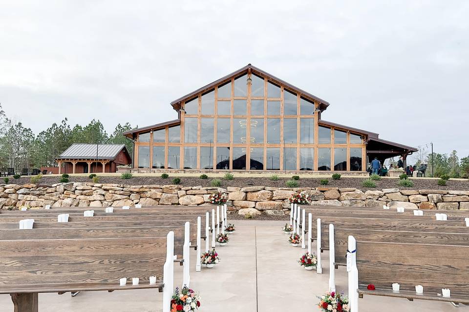 Outdoor ceremony site