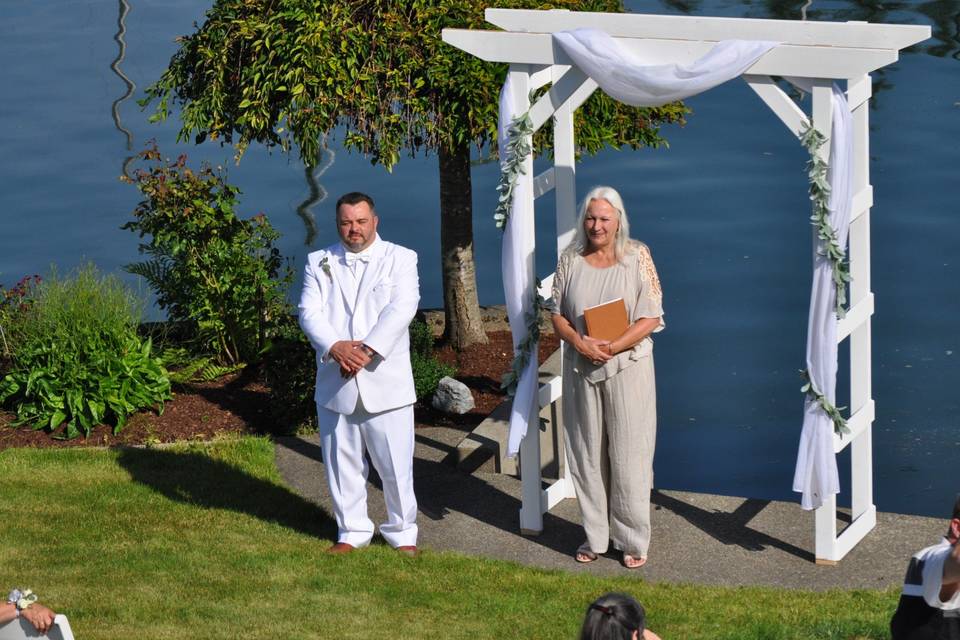 Waterfront wedding