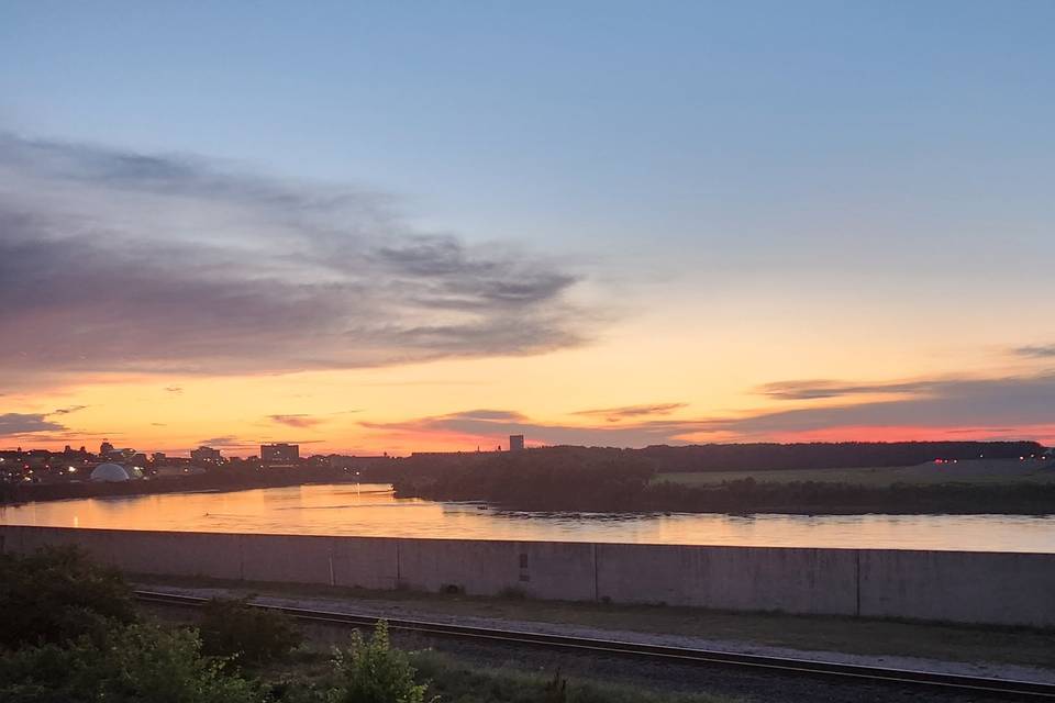 Sunset From Rooftop