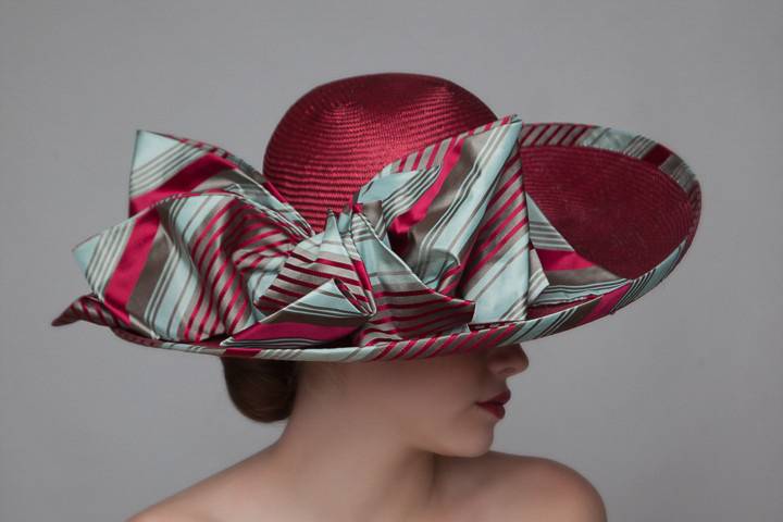 Racing Hat with Italian Silk Bow