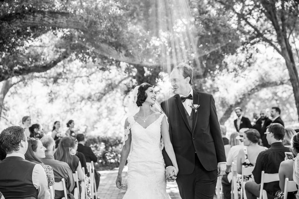 Just Married Sun Flare