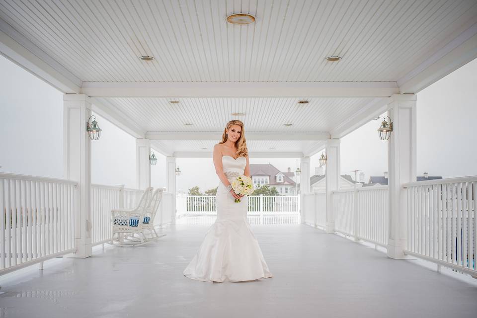 Wedding portrait in white- Kaylyn Ivy Photography