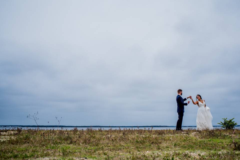 Newlyweds by the sea - Kaylyn Ivy Photography