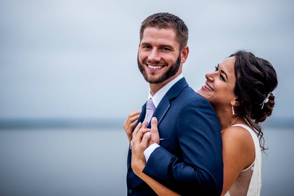 Newlyweds embrace - Kaylyn Ivy Photography