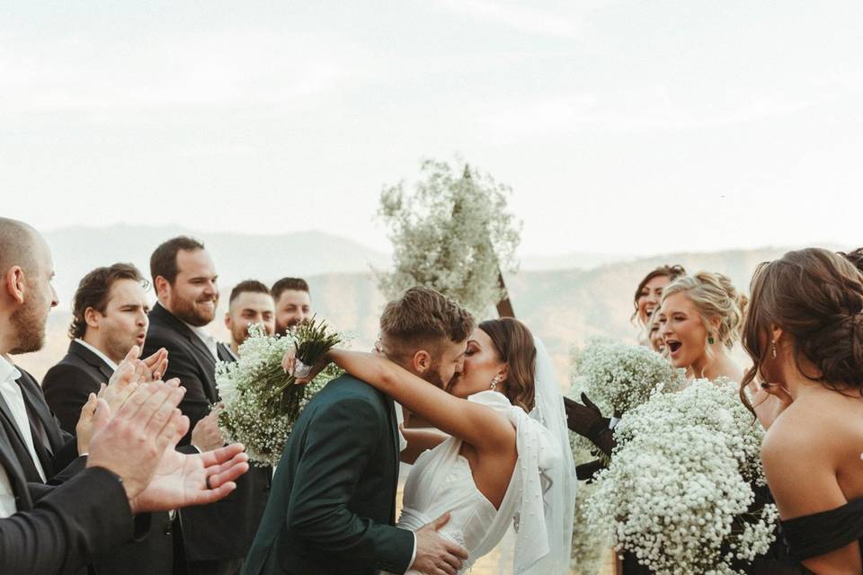 Black and white wedding