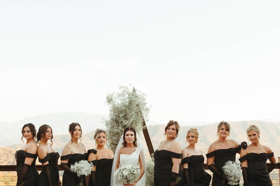 Black and white wedding