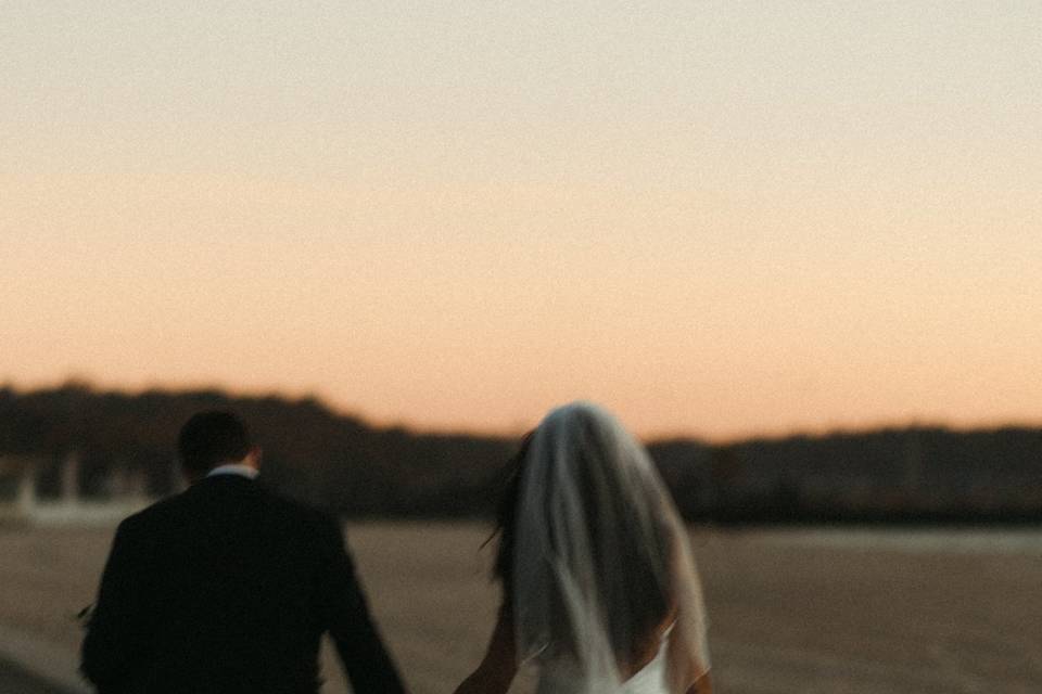 Wedding sunset