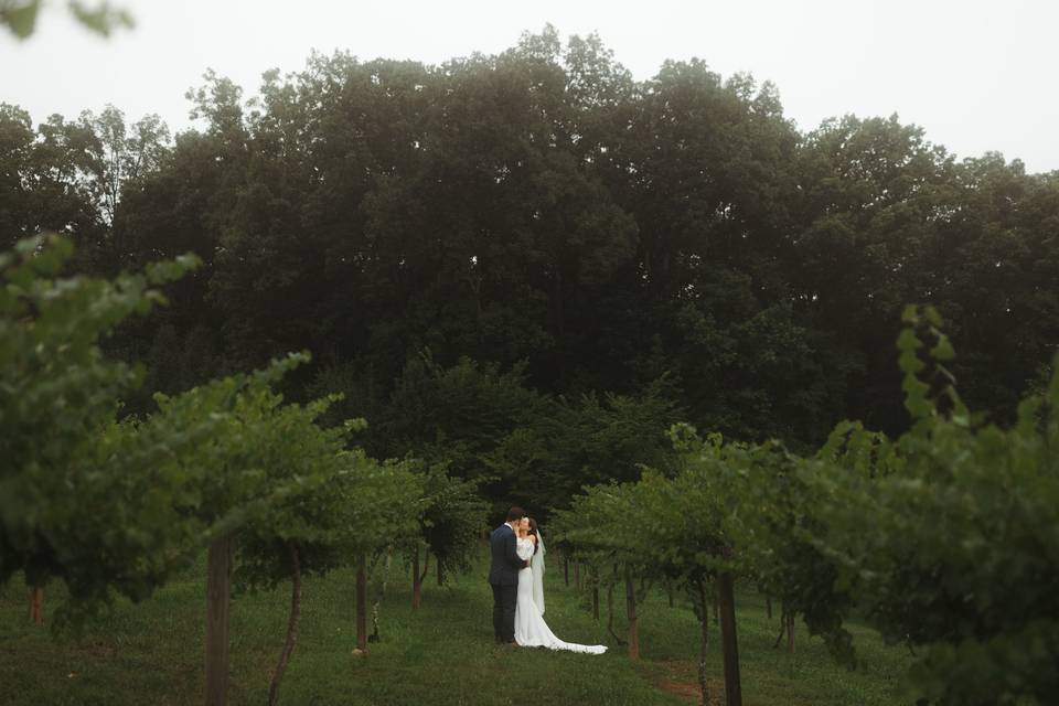 Rainy wedding day