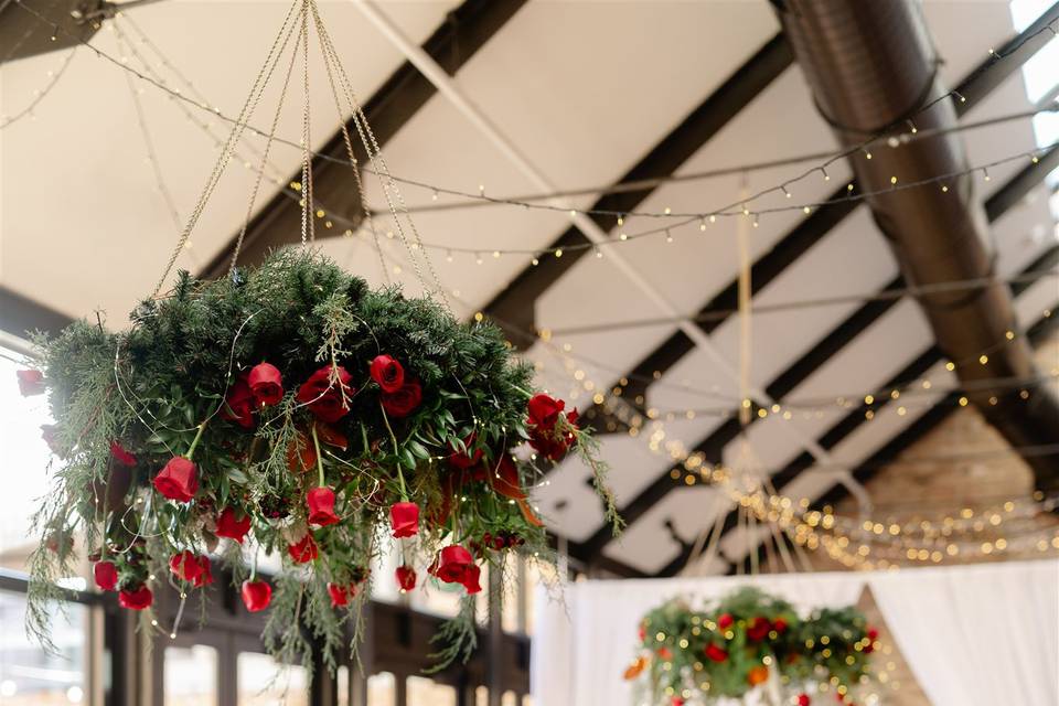 Intimate winter reception