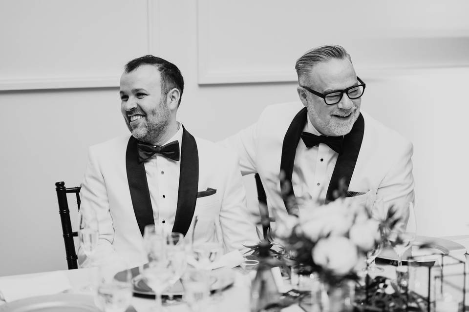 Toasting the Grooms