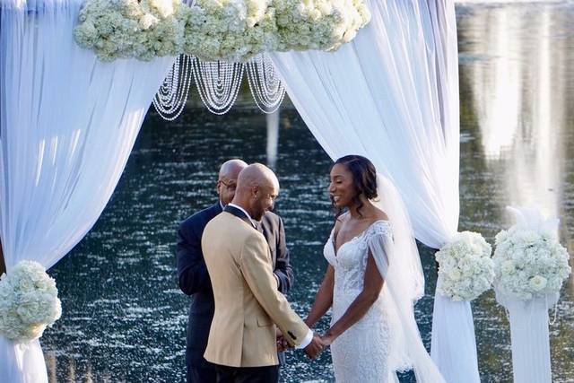 Draped Floral arch