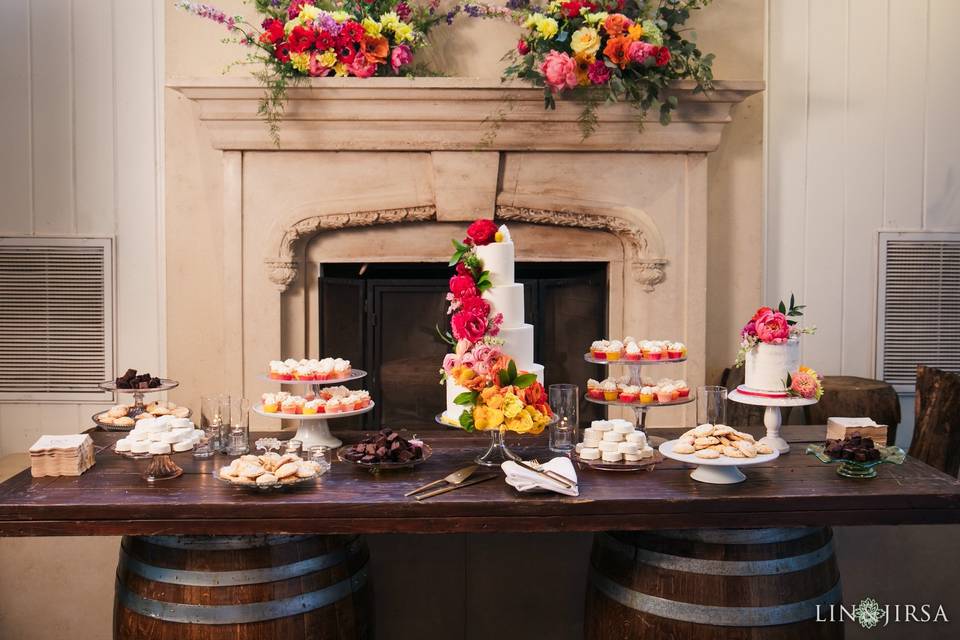 Dessert table spread