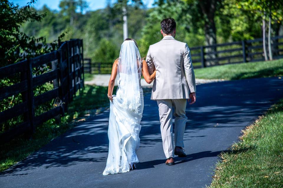 Couple walking together