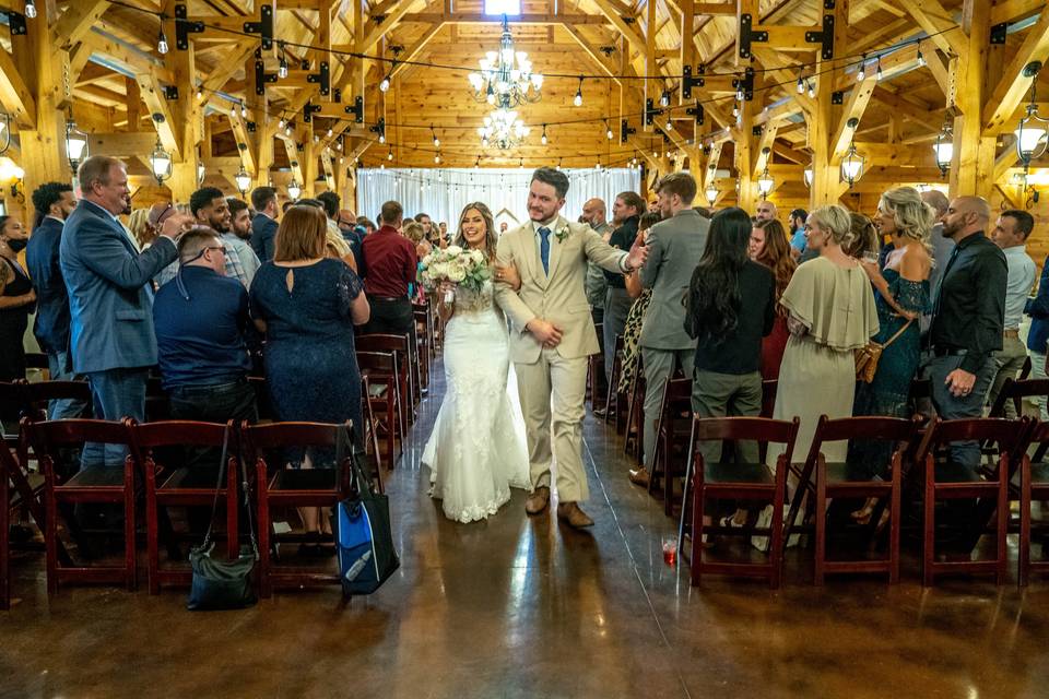 Delight for the happy couple