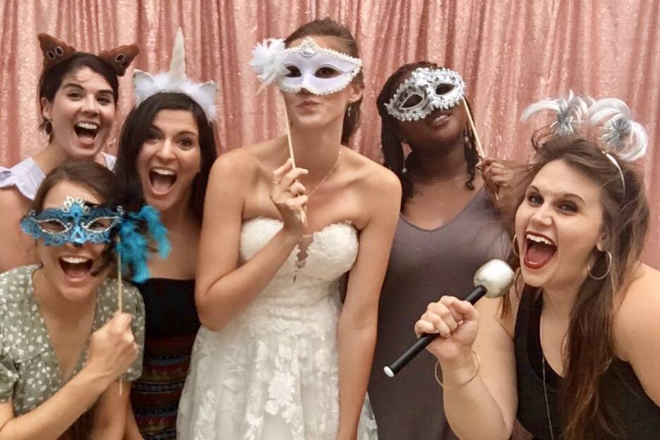 Beautiful bride & her besties